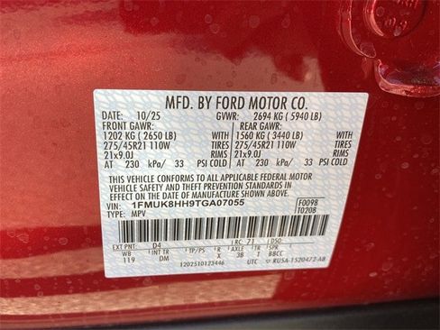 New 2026 Ford Explorer Platinum w/ LUX Leather Package image 56