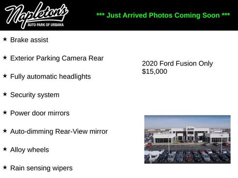 Used 2020 Ford Fusion SE FWD image 2
