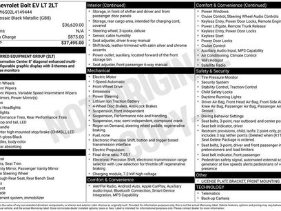 Used 2020 Chevrolet Bolt LT