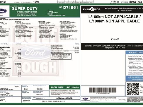Certified 2024 Ford F450 Platinum w/ FX4 Off-Road Package AWD/4WD image 6