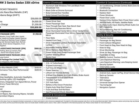 New 2026 BMW 330i xDrive Sedan w/ Premium Package AWD/4WD image 11