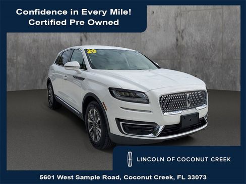 Certified 2020 Lincoln Nautilus Premier w/ Equipment Group 101A image 1