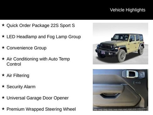 New 2026 Jeep Wrangler Sport S image 7