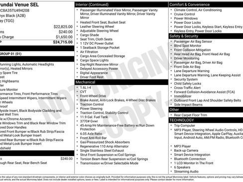 New 2026 Hyundai Venue SEL FWD image 20