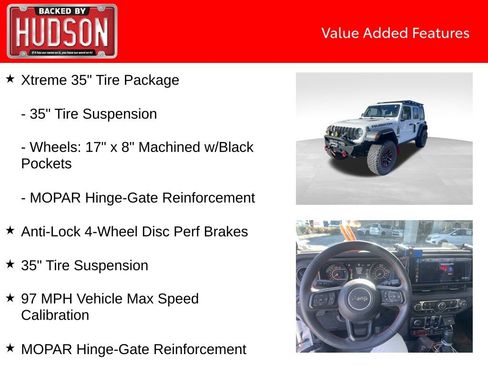 Used 2024 Jeep Wrangler Unlimited Rubicon w/ XTREMEE 35" Tire Package image 4