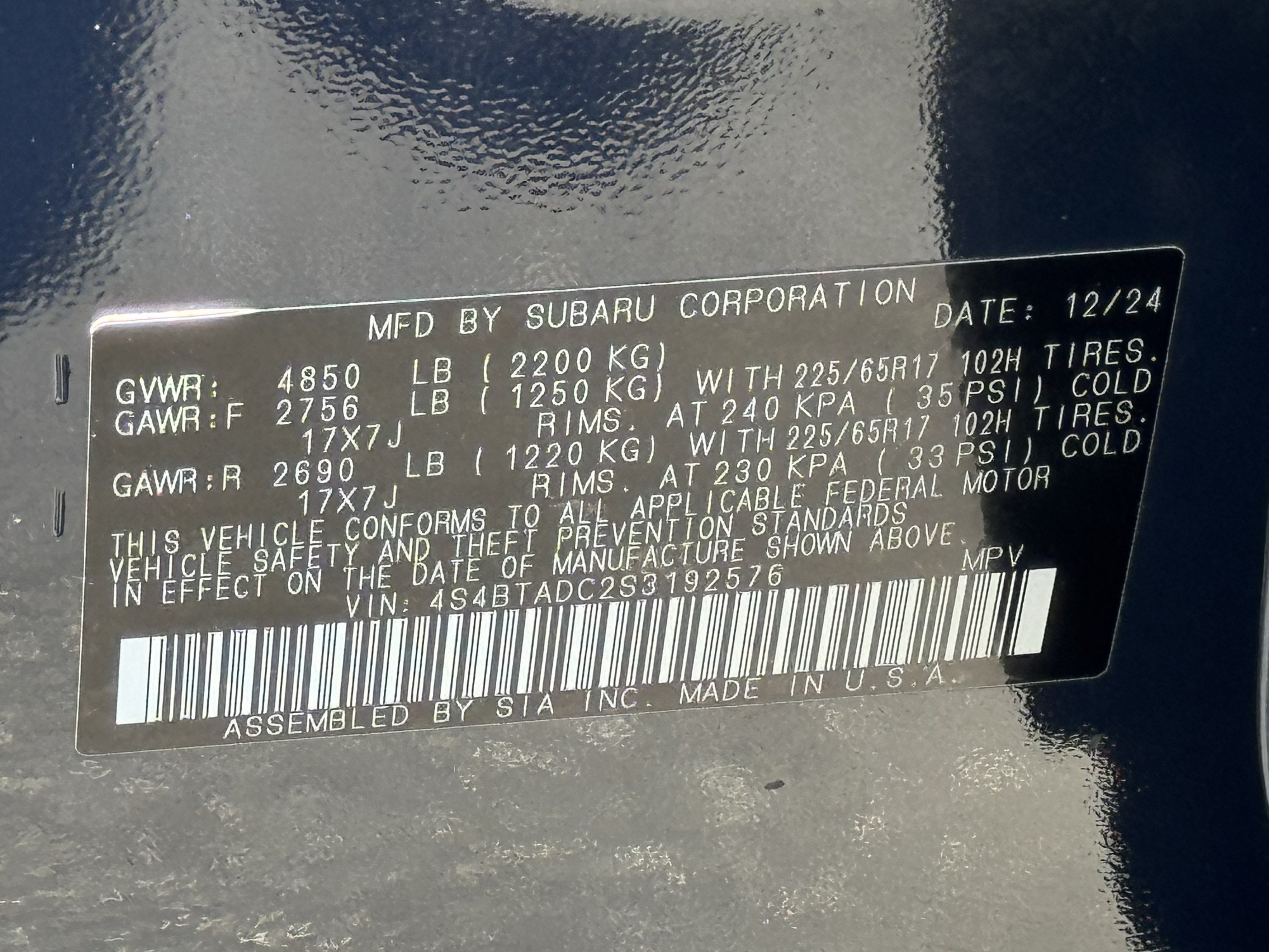 Used 2025 Subaru Outback Premium AWD/4WD image 38