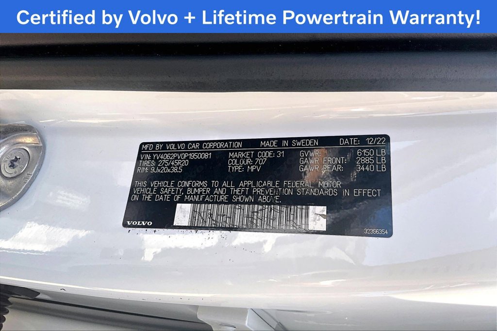 Certified 2023 Volvo XC90 B6 Core w/ Protection Package Premier AWD/4WD image 47
