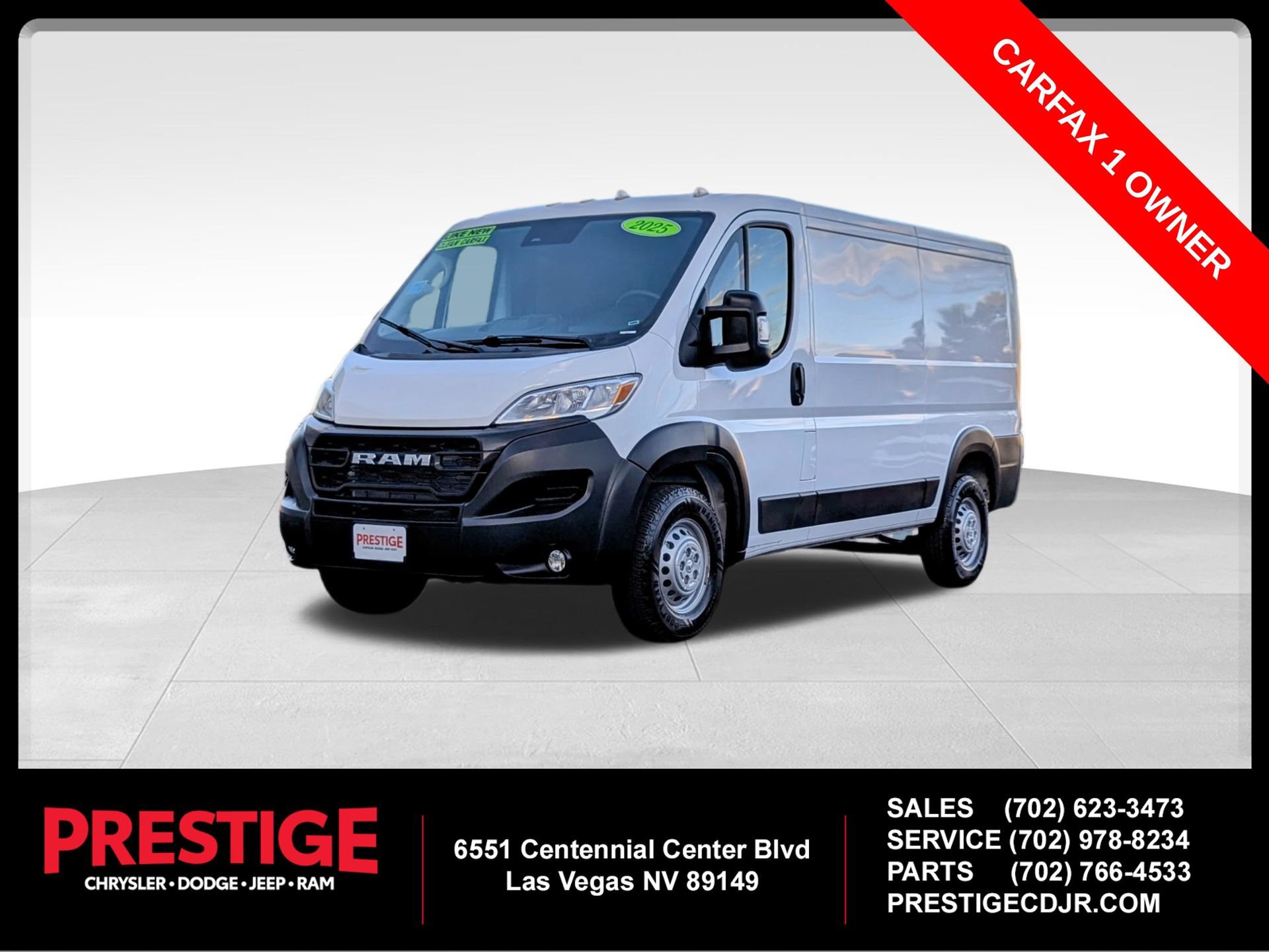 Used 2025 RAM ProMaster 2500 w/ Convenience Group FWD 360° Tour