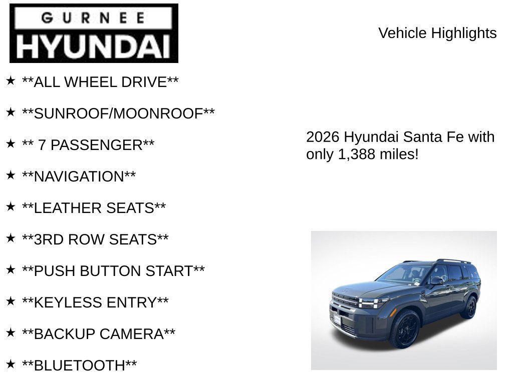 Used 2026 Hyundai Santa Fe XRT AWD/4WD image 7