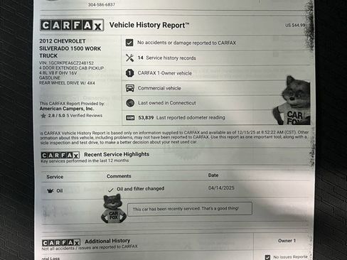 Used 2012 Chevrolet Silverado 1500 W/T image 14