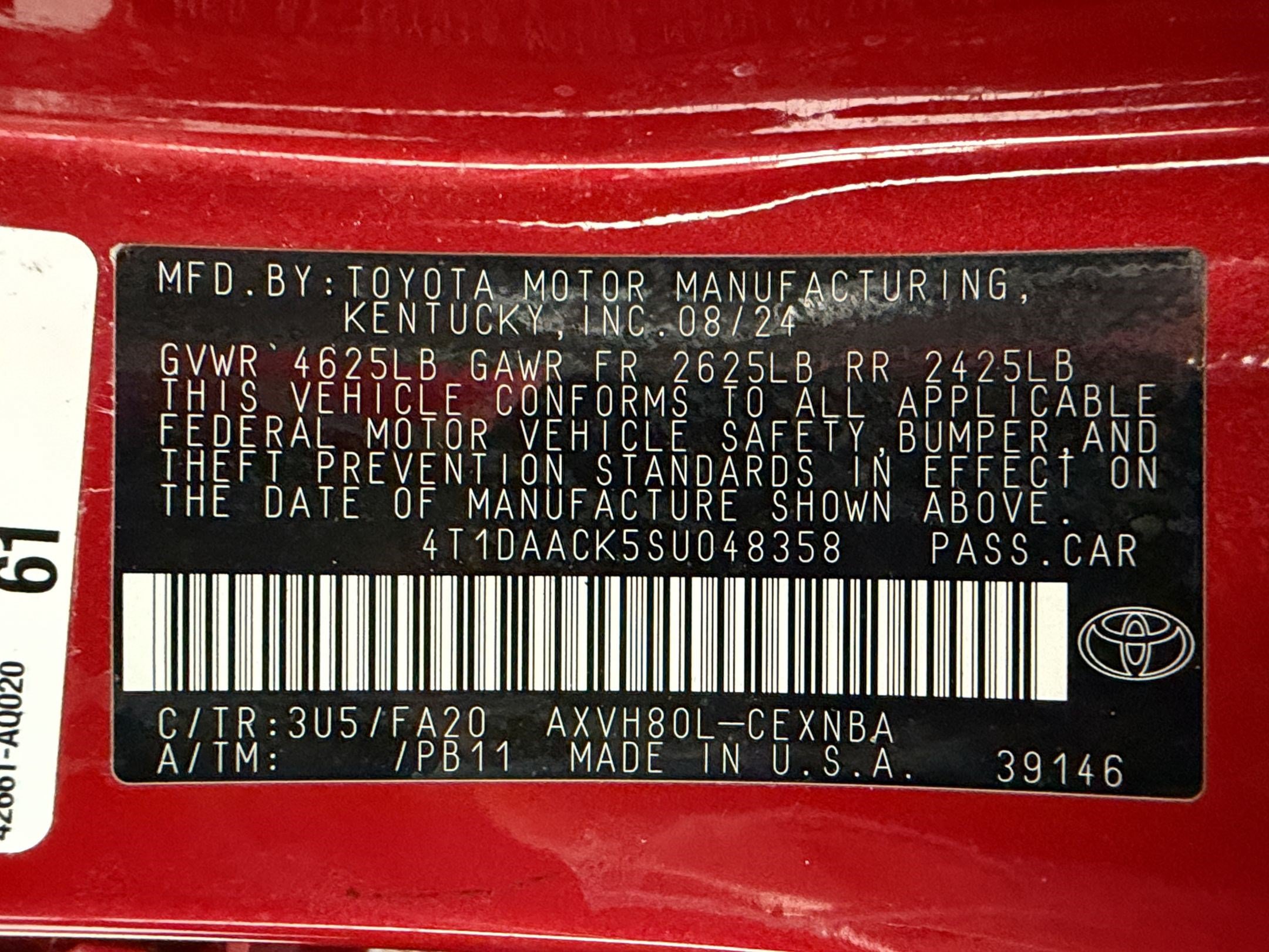 Used 2025 Toyota Camry LE FWD image 22