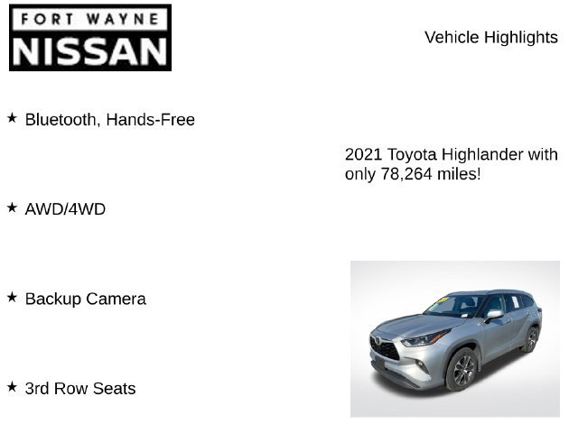 Used 2021 Toyota Highlander XLE AWD/4WD image 7