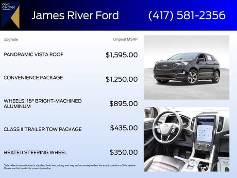Certified 2023 Ford Edge SEL w/ Convenience Package AWD/4WD image 6