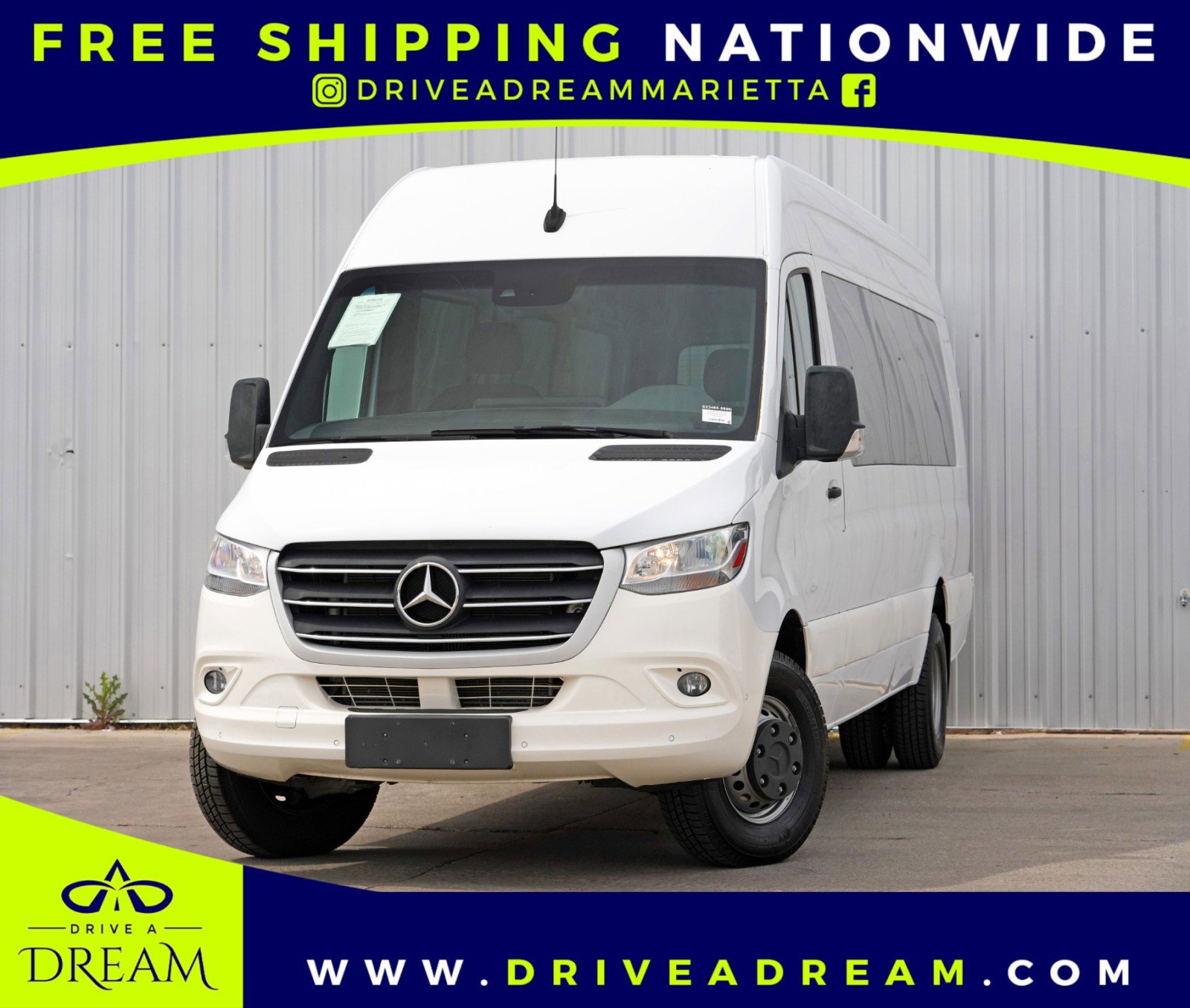Used 2020 Mercedes-Benz Sprinter 3500 w/ Windows All Around Package image 1