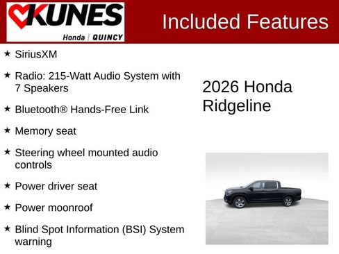 New 2026 Honda Ridgeline RTL image 2