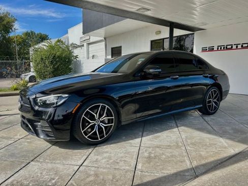 Used 2022 Mercedes-Benz E 350 Sedan w/ AMG Line Exterior image 1