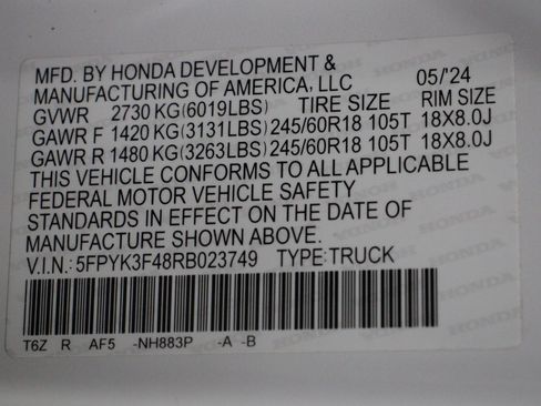 Used 2024 Honda Ridgeline RTL+ image 40