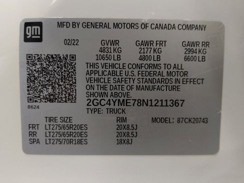 Used 2022 Chevrolet Silverado 2500 Custom w/ Infotainment Package AWD/4WD image 33