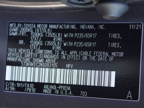 Used 2022 Toyota Sienna LE FWD image 23