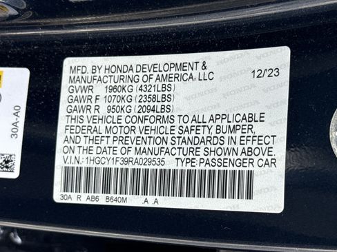 Certified 2024 Honda Accord EX image 41
