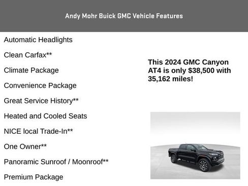 Used 2024 GMC Canyon AT4 w/ AT4 Premium Package AWD/4WD image 8