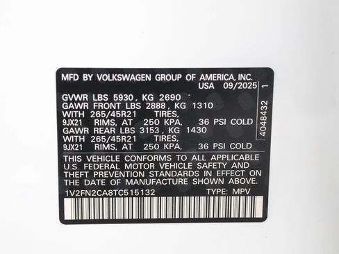 New 2026 Volkswagen Atlas SEL Premium R-Line image 50