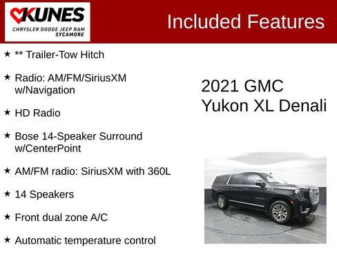 Used 2021 GMC Yukon XL Denali w/ Advanced Technology Package image 4