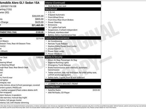 Used 2003 Oldsmobile Alero GL image 13