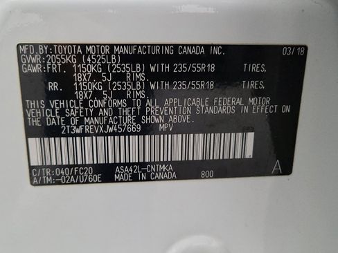 Used 2018 Toyota RAV4 Adventure FWD image 33