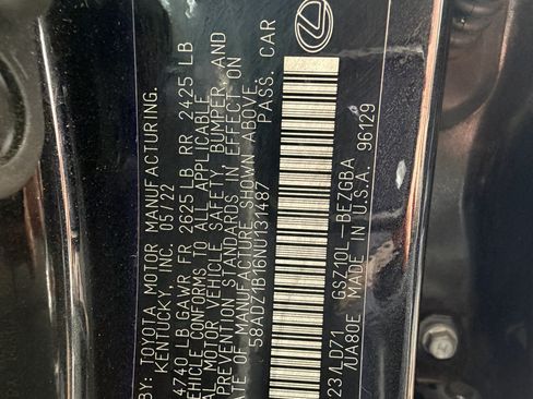 Used 2022 Lexus ES 350 w/ Premium Package FWD image 48
