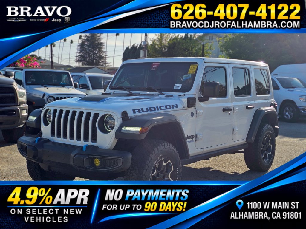 Used 2022 Jeep Wrangler Unlimited Rubicon 4xe AWD/4WD image 1