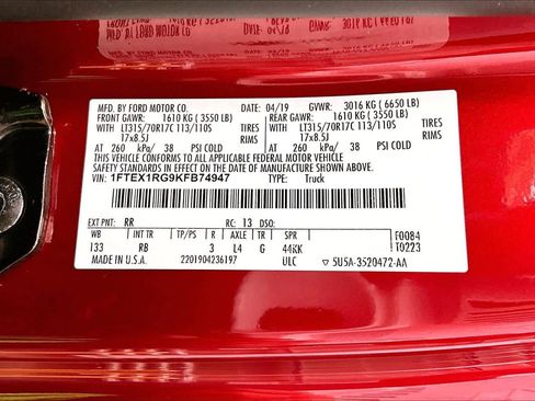 Used 2019 Ford F150 Raptor w/ Equipment Group 802A Luxury image 33