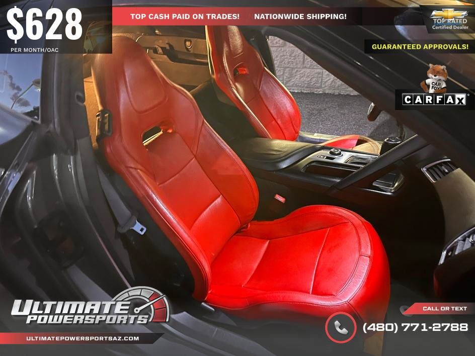 Used 2016 Chevrolet Corvette Stingray Coupe w/ Carbon Flash Badge Package RWD image 91