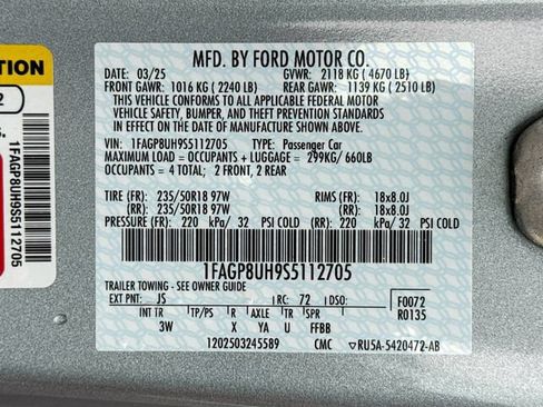 Used 2025 Ford Mustang Premium RWD image 37
