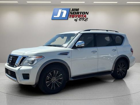 Used 2018 Nissan Armada Platinum w/ Captain Seat Package RWD image 1