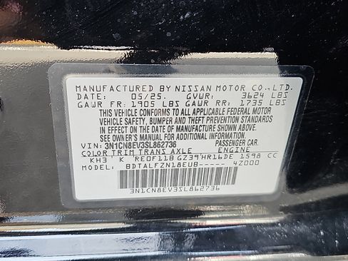 Certified 2025 Nissan Versa SV w/ Trunk Package FWD image 27