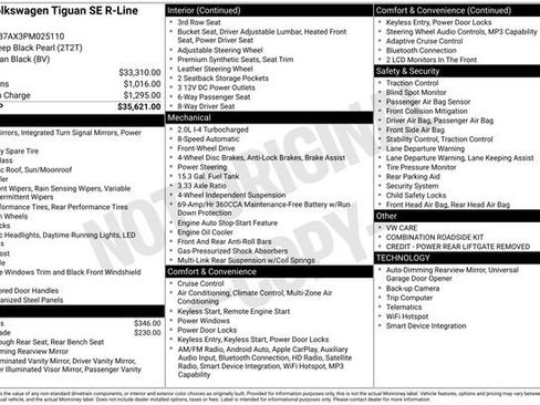 Certified 2023 Volkswagen Tiguan SE R-Line FWD image 31