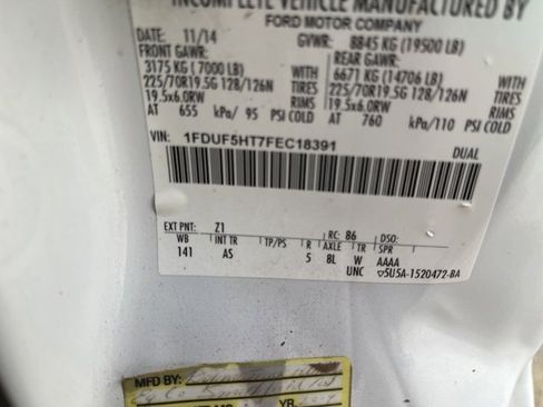 Used 2015 Ford F550 4x4 Regular Cab Super Duty image 18