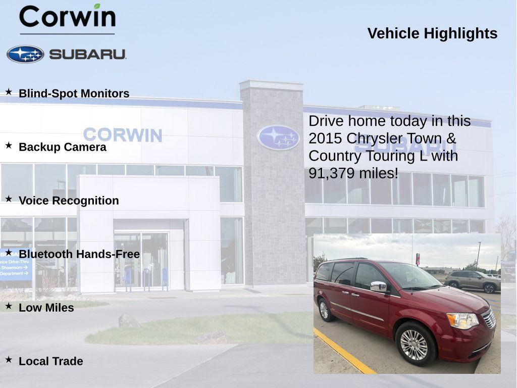 Used 2015 Chrysler Town & Country Touring-L w/ Driver Convenience Group FWD image 6