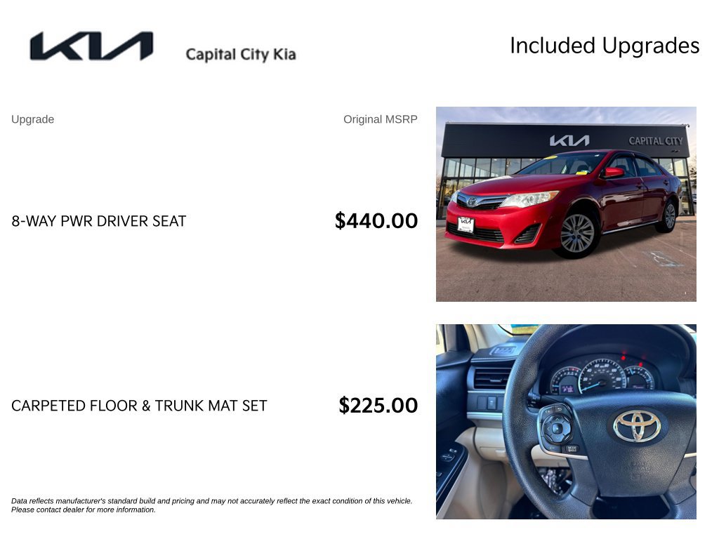 Used 2013 Toyota Camry LE FWD image 4