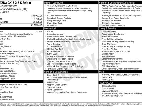 New 2026 MAZDA CX-5 Select AWD/4WD image 22