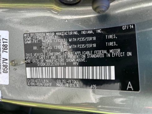 Used 2014 Toyota Sienna XLE AWD/4WD image 18