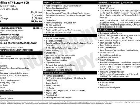 Used 2023 Cadillac CT4 Luxury w/ Sun And Sound Package RWD image 6