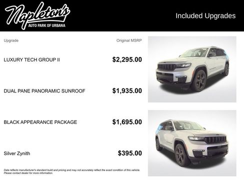 Used 2022 Jeep Grand Cherokee L Limited w/ Luxury Tech Group II AWD/4WD image 2