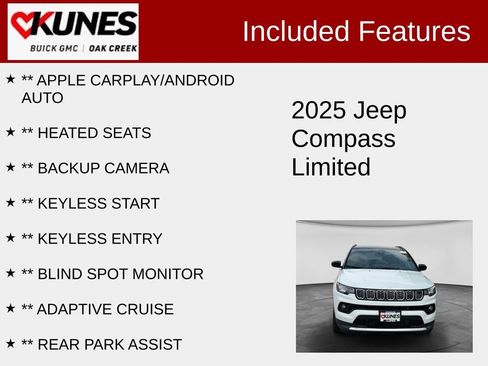 Used 2025 Jeep Compass Limited AWD/4WD image 2