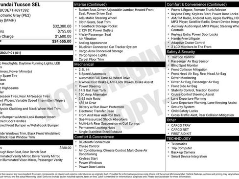 New 2026 Hyundai Tucson SEL AWD/4WD image 4