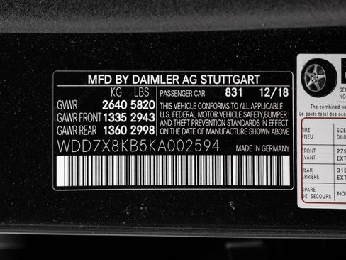 Used 2019 Mercedes-Benz AMG GT 63 S w/ Executive Rear Seat Package image 15