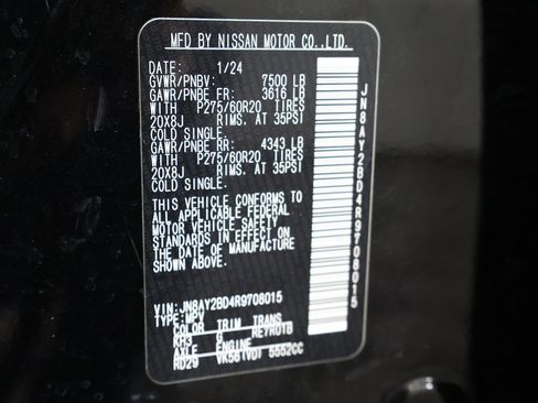 Used 2024 Nissan Armada SL image 59