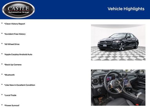Used 2025 Mercedes-Benz C 300 4MATIC Sedan image 3