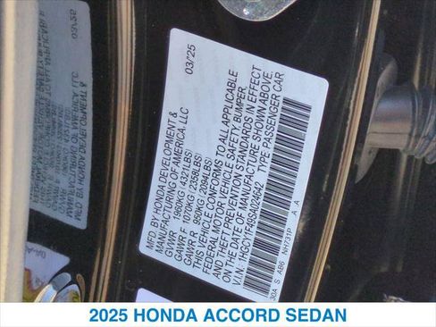Used 2025 Honda Accord SE image 26